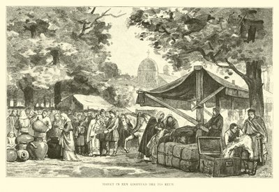 मार्केट टाउन, नीदरलैंड, 9 वीं शताब्दी द्वारा विलेम II स्टीलिंक